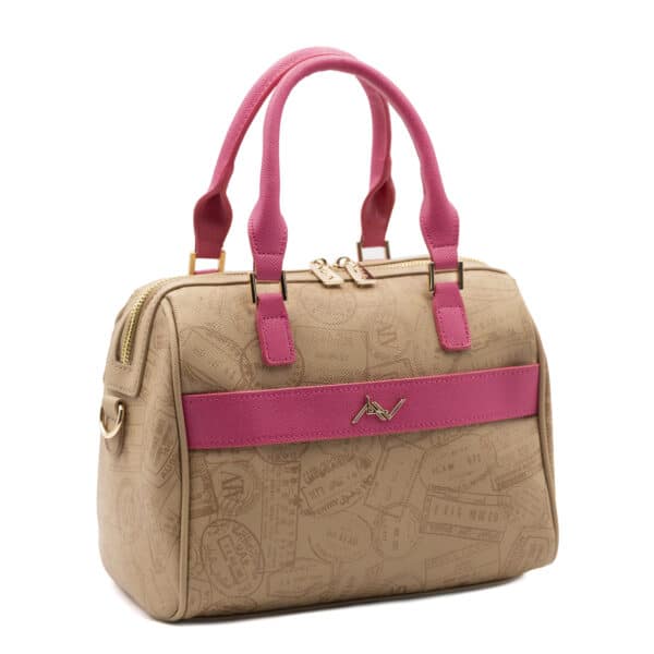 Borsa a bauletto con tracolla da donna ALV by Alviero Martini - AL904B3012  Moka 